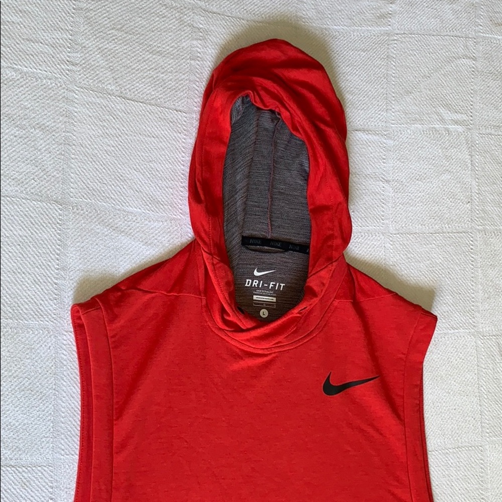 Nike cutoff hoodie